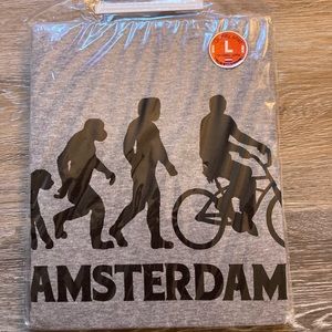amsterdam biking tshirt
